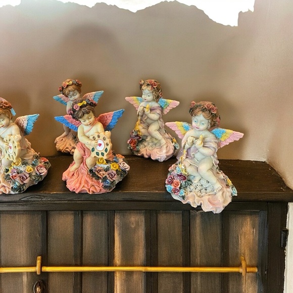 Lot of 10 adorable little resin angels - Picture 2 of 7